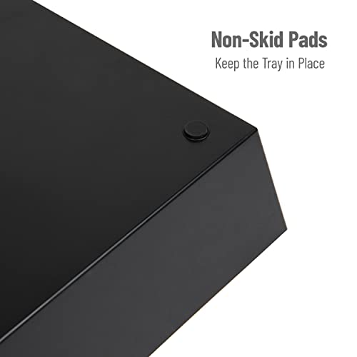 Mind Reader Snack Tray, Countertop Organizer, Snack Tray, Pantry, Breakroom, Kitchen, Black - Image 5