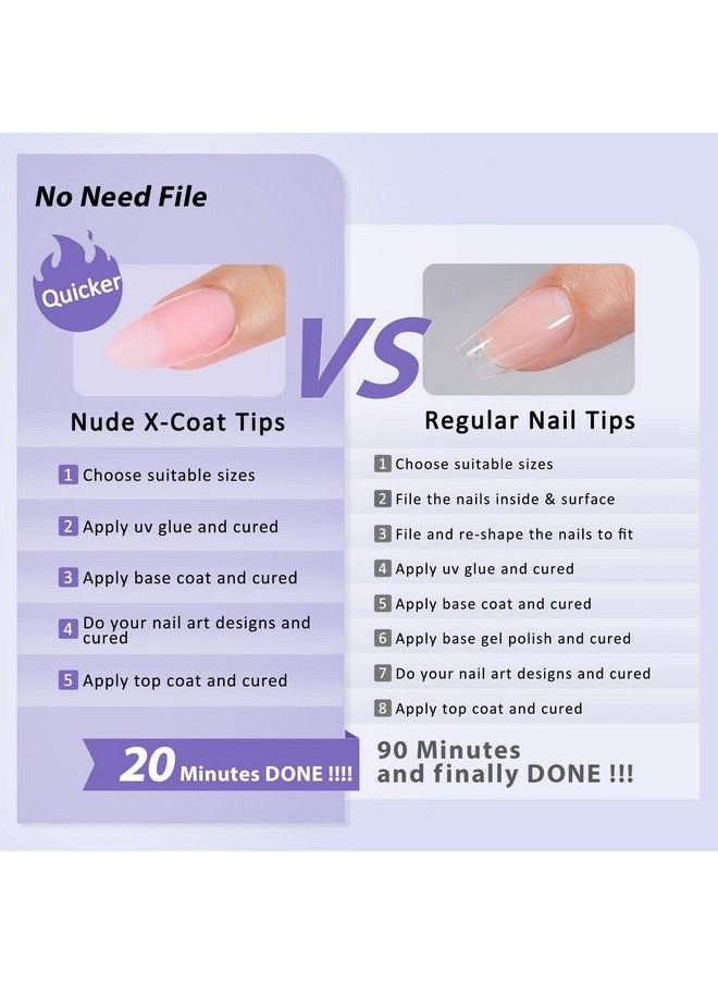 Almond Nail Tips Fake Nails Btartbox Gel Nails Full Matte Unltra Fit 2 In 1 Xcoat Tips With Tip Primer Cover 15 Sizes No Need File Preshaped Press On False Nails Soak Off Nail Extensions 150Pcs - pzsku/ZB062D3DB09BC5674A39DZ/45/_/1683025531/c1f612cb-d464-4bdd-9f3e-7e57c0bff1cb