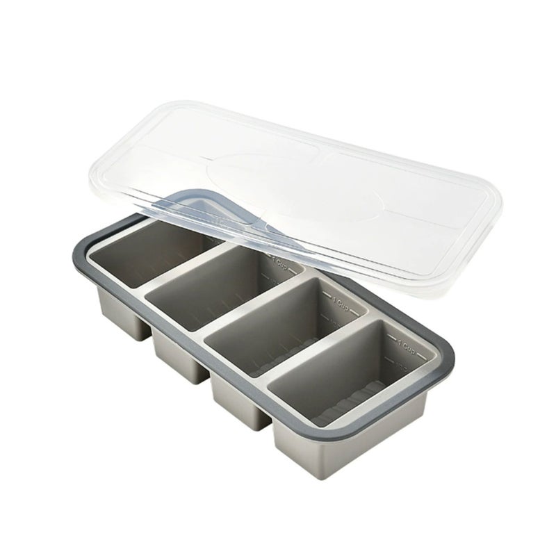 Silicone Food Storage Containers with Microwave Safe Design - Modern and Practical