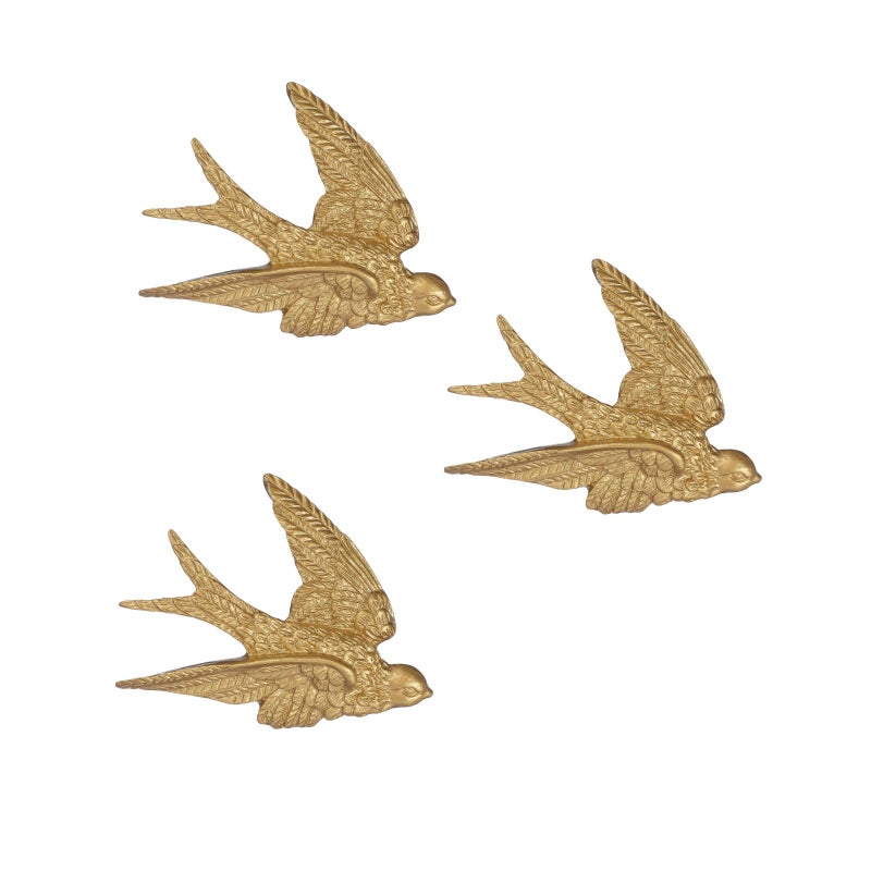 3pcs Swallow Shaped Hanging Pendant Wall Art Decor Wall Decoration Home Ornament - Image 2