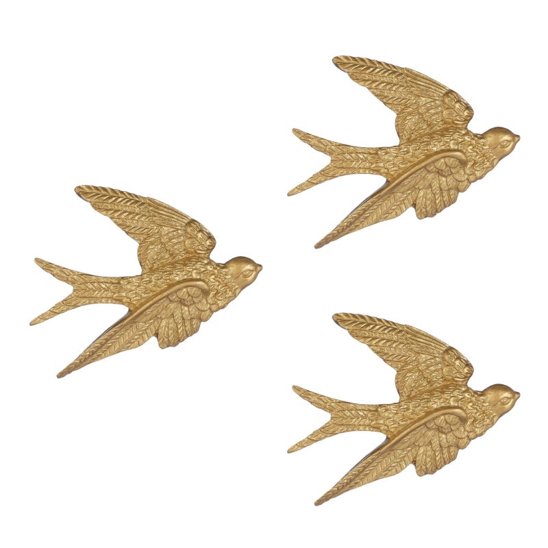 3pcs Swallow Shaped Hanging Pendant Wall Art Decor Wall Decoration Home Ornament - Image 1