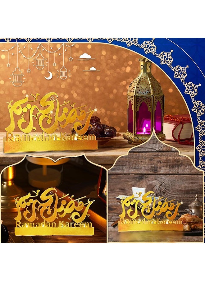 Yoawllty Ramadan Candle Holder, Ramadan Candlestick, Ramadan Table Decorations, Foldable Ramadan Candle Holder Letters Pattern Decorations(Candle Not Include)  - Image 5