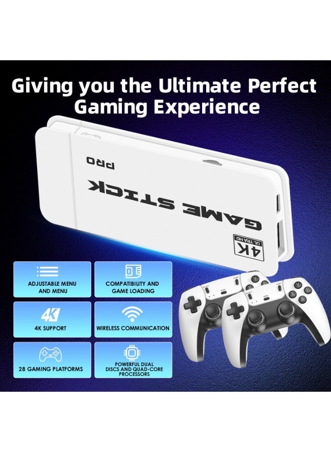 Retro Game Console Stick 4K HD with 40,000+ Classic Video Games, 2.4G Double Wireless Controller Gaming Console with 23 Emulators Plug & Play TV Video Game Stick with 64GB Memory - Image 5
