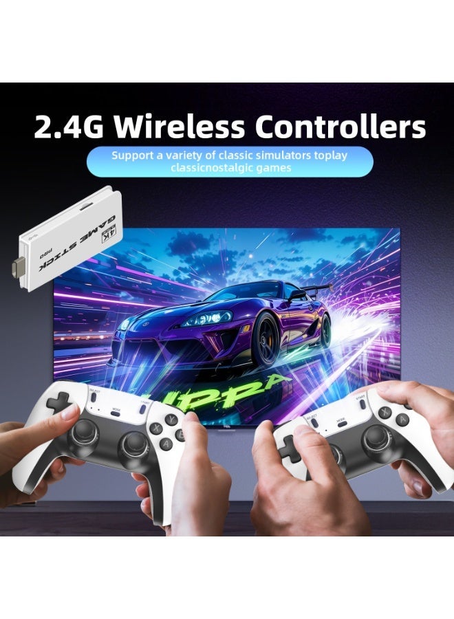 Retro Game Console Stick 4K HD with 40,000+ Classic Video Games, 2.4G Double Wireless Controller Gaming Console with 23 Emulators Plug & Play TV Video Game Stick with 64GB Memory - Image 3