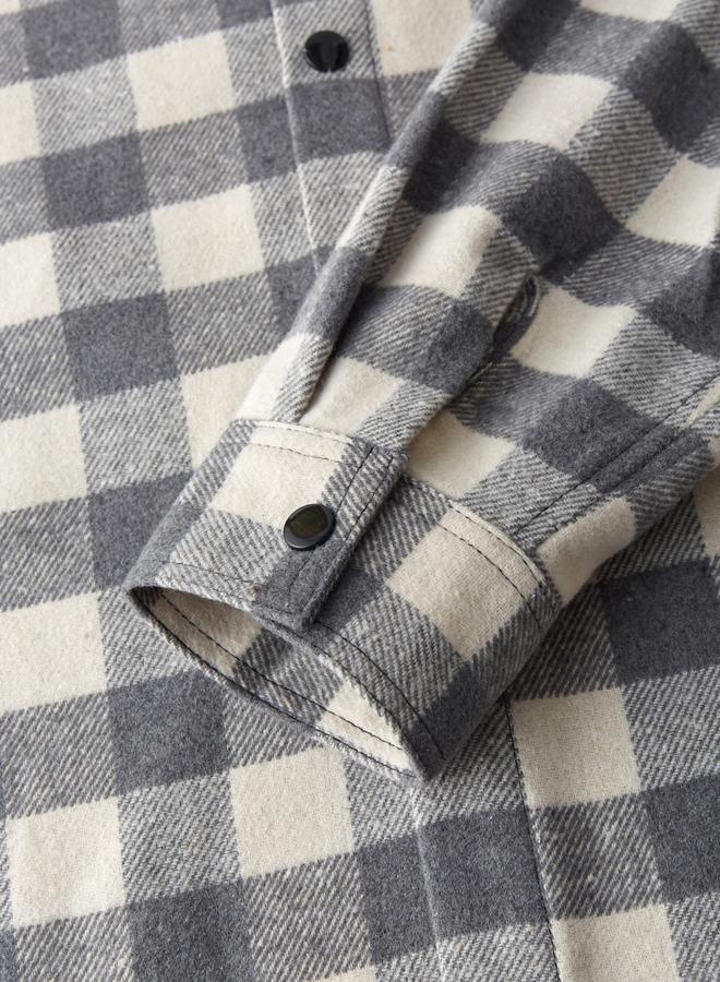Take Two Men Checked Long Sleeve Shirt - Image 5