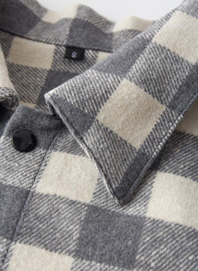 Take Two Men Checked Long Sleeve Shirt - Image 3