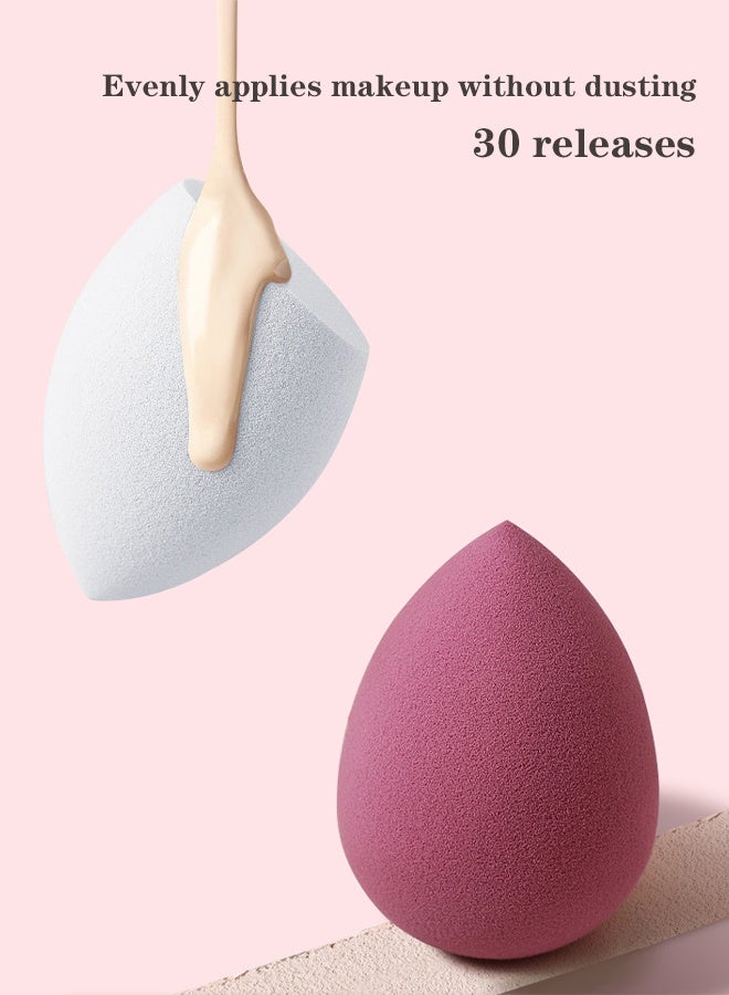 سيستار مجموعة إسفنجات مكياج شفافة مكونة من 4 قطع للسائل والكريم والبودرة (4 ألوان) - Image 3