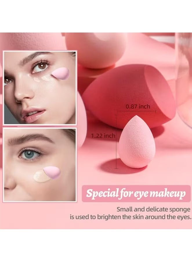 سيستار مجموعة إسفنجات مكياج شفافة مكونة من 4 قطع للسائل والكريم والبودرة (4 ألوان) - Image 5