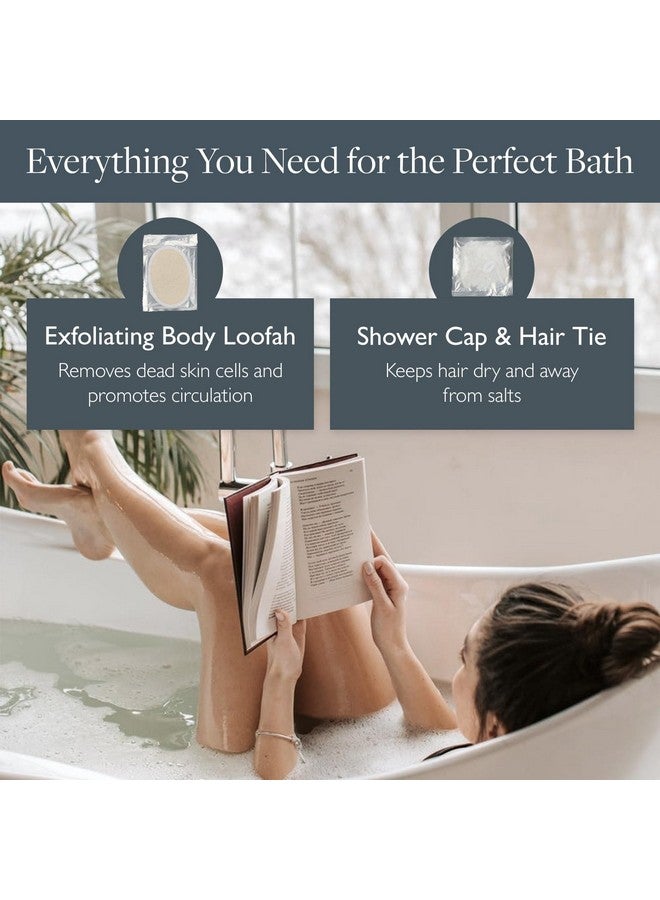 Scentered Prepare For A Great Night'S Sleep Bath Set - Bath Salts, Aromatherapy Balms, Body Loofah, Hair Tie & Shower Cap - Relaxing Bath Set For Restful Sleep - Bath Gift Set For Women - Image 5