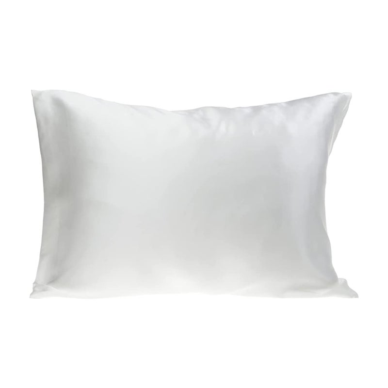 غطاء وسادة سباسيليك 100% حرير لجمال الوجه والشعر للسفر للأطفال 1 عبوة أبيض