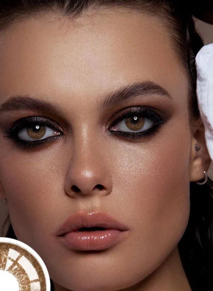 يونيبلينغ عدسات لاصقة ملونة سنوية ماربل البني - Image 4