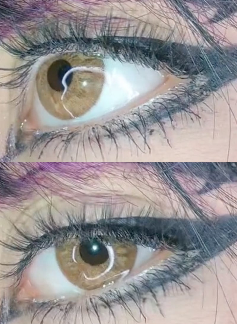 يونيبلينغ عدسات لاصقة ملونة سنوية ماربل البني - Image 3