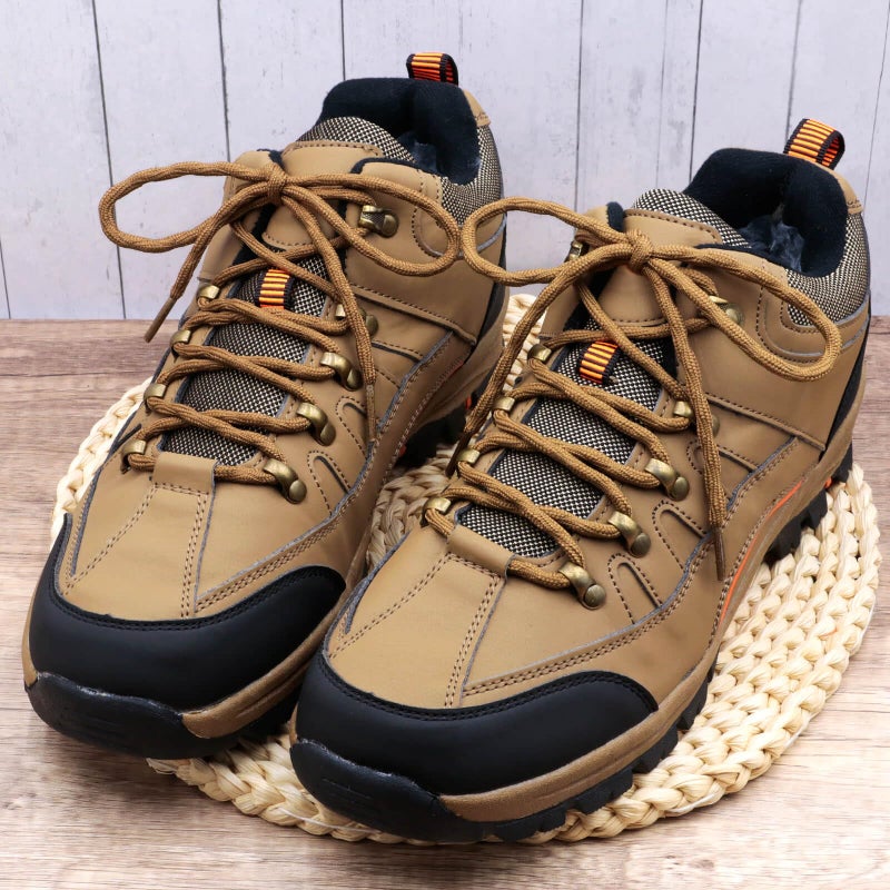 DELELE 2 Pair Round Wave Shape Non Slip Heavy Duty and Durable Outdoor Climbing Shoelaces Light Brown Hiking Shoe Laces Shoestrings-63 inch - Image 2