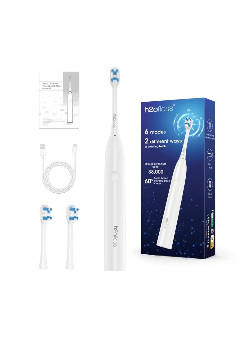 إتش تو أو فلوس h2ofloss 2025 New Electric Toothbrush Ultrasonic Oral Cleaning Electric Toothbrush Long-lasting Intelligence - Image 1