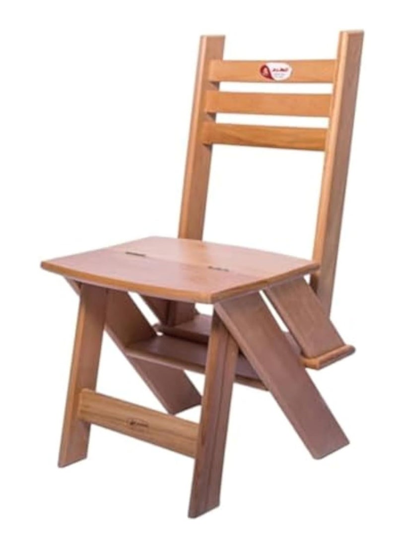 Generic Beech wood ladder chair, beige  - Image 1