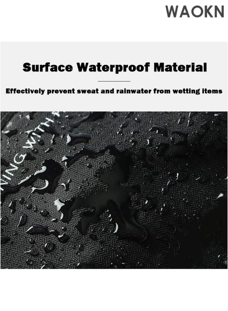 WAOKN Fly Fishing Chest Pack & Sling Bag - Waterproof Waist Tackle Storage Bag with Multiple Pockets - Crossbody Sling Backpack for Travel, Hiking & Outdoor Adventures - Adjustable Straps & Durable Design (Black) - Image 4