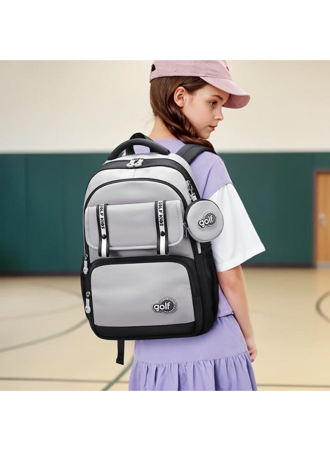 Golf School Backpack For Middle School Boys And Girls, High School Students, Elementary School Students 4th-6th Grade, Children's High-value Large Capacity Double Shoulder Bag - Image 2