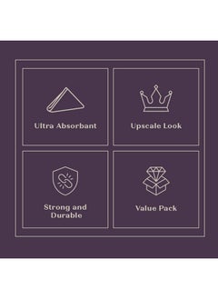 Comfy Package SETUP [200 Count - 8.5” x 4” Folded] Linen-Feel Guest Towels - Disposable Cloth Dinner Napkins, Linen Hand Towels for Bathroom, Wedding Napkins (12” x 17 Unfolded)  - Image 3