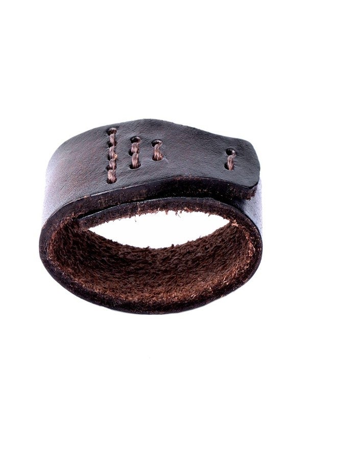 JINBAOSHU 1.5"(38mm-40mm) Belt Loop Keeper Leather Loop Keeper 100% Real Leather Belt Buckle Accessories Coffee - Image 2