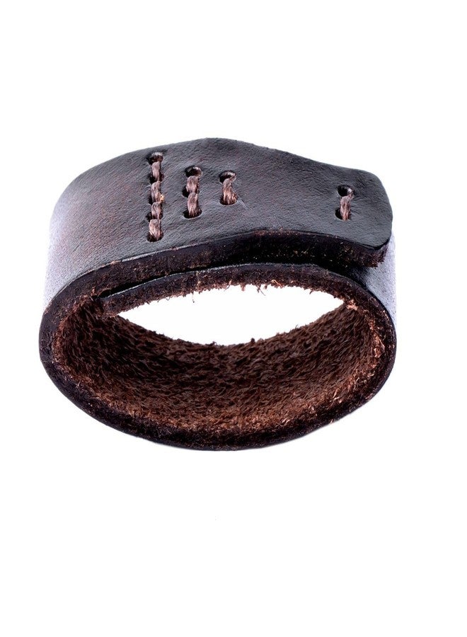 JINBAOSHU 1.5"(38mm-40mm) Belt Loop Keeper Leather Loop Keeper 100% Real Leather Belt Buckle Accessories Coffee - Image 1