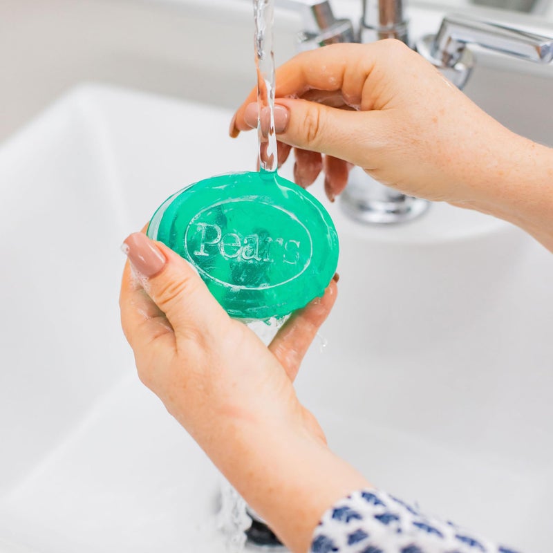 Pears Soap, Pure & Gentle with Lemon Flower Extracts, 5-Pack â€“ Transparent Green Glycerin Soap for Radiant, Glowing Skin, 4.4 Oz Ea - Image 5