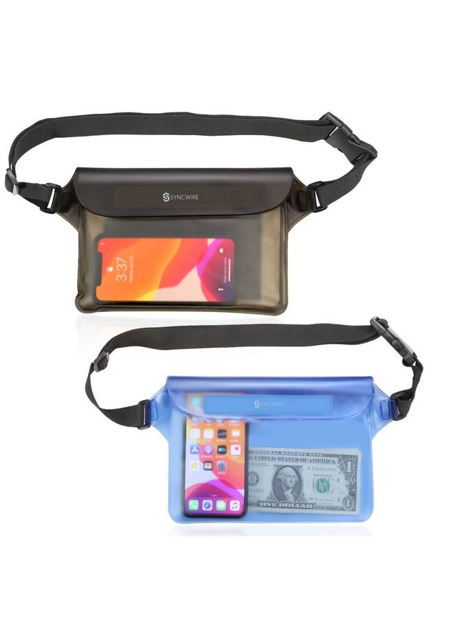 Syncwire - Waterproof Pouch Bag With Adjustable Waist Strap (2 Pack) Ip68 Waterproof Waist Bag Screen Touchable Dry Bag With Adjustable Belt For Beach, Swimming, Boating, Fishing, Hiking, Etc - Image 1