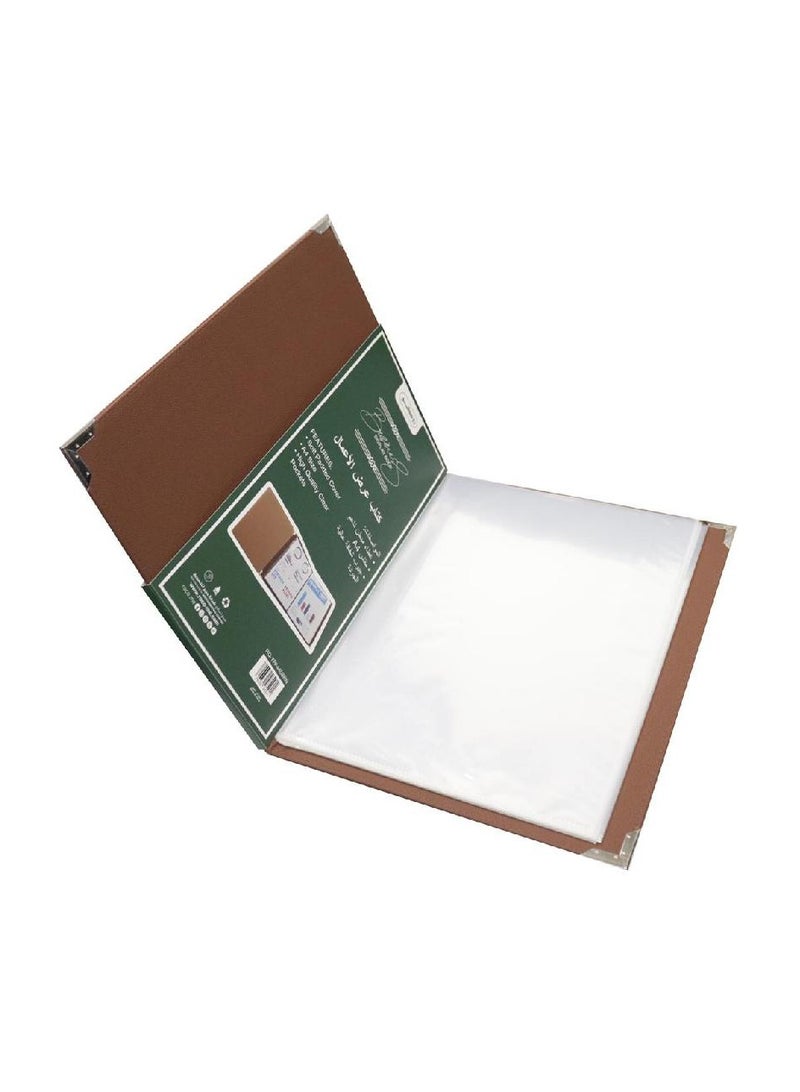 ROCO Display Book 40 Pockets A4 Leather Brown - Image 2