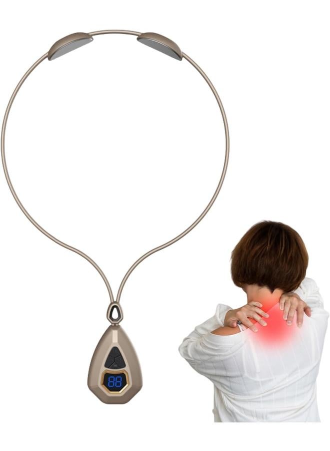 Masajeador de cuello y hombros, mini masajeador de cuello, alivio de linfa/hatic EM/S, masaje Ne/ck, máquina de drenaje linfático/hático con 15 engranajes portátil para alivio de linfa/ATIC NEC/k Mas - Image 1