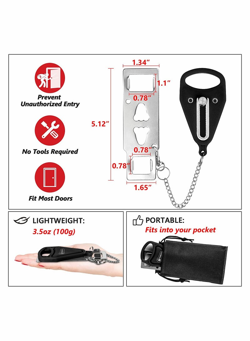 Travel Portable Door Lock for Extra Security and Privacy on the Go - Image 3