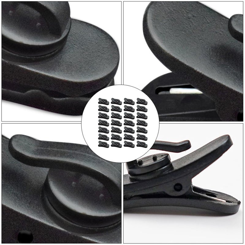 Tehaux 100 Pcs Cable Organizers Flexible Cord Clip Rotatable Shaft For Earphones - Image 4