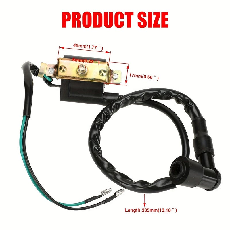 طقم إعادة بناء wiring harness (حزمة الأسلاك) CDI Coil ملحق شمعة الإشعال لـ 50cc 70cc 90cc 110cc 125cc ATV Quad Buggy - Image 2
