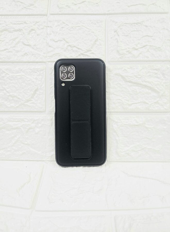 HAI Silicone Shockproof Case with Magnetic Stand Huawei Nova 7i Black/White - Image 4