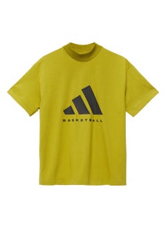 Adidas Adidas One Ctn Jer T Green Basketball T-Shirts For Unisex Xs  - Image 1
