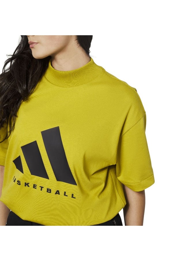 Adidas Adidas One Ctn Jer T Green Basketball T-Shirts For Unisex Xs  - Image 4