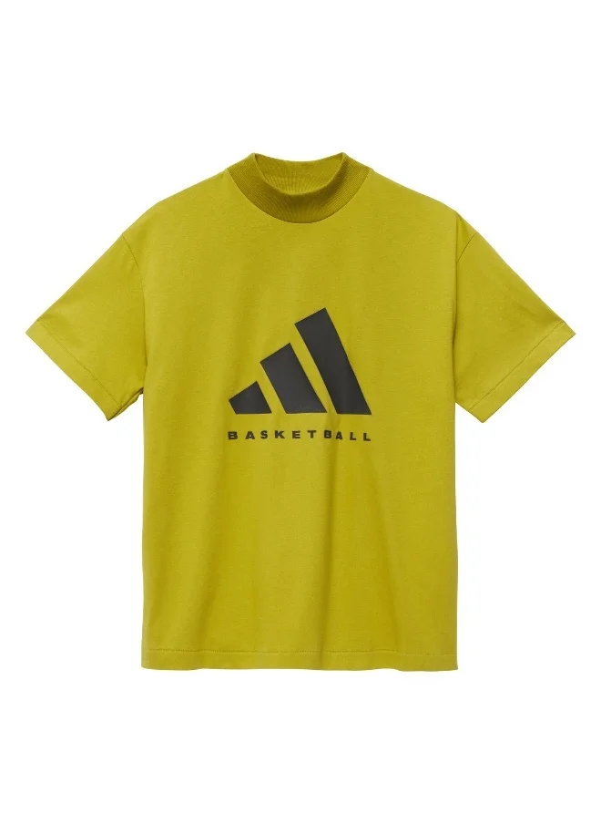adidas Originals Adidas One Ctn Jer T Green Basketball T-Shirts For Unisex Xs