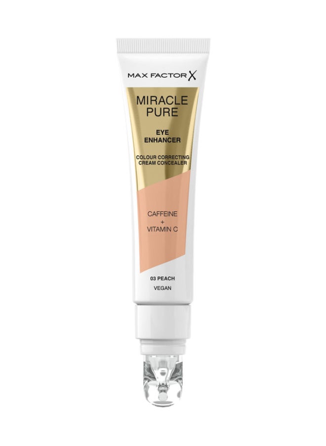 Max Factor Miracle Pure Eye Enhancer - Colour-Correcting Concealer - 03 - Peach, 10Ml  - Image 1