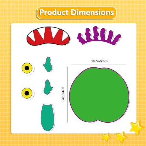 Thryvomniq Go Away Big Green Monster Felt Board Story Sets Toddle Interaction Game Felt Toys for Classroom Family Storytelling Learning Activity - Image 5