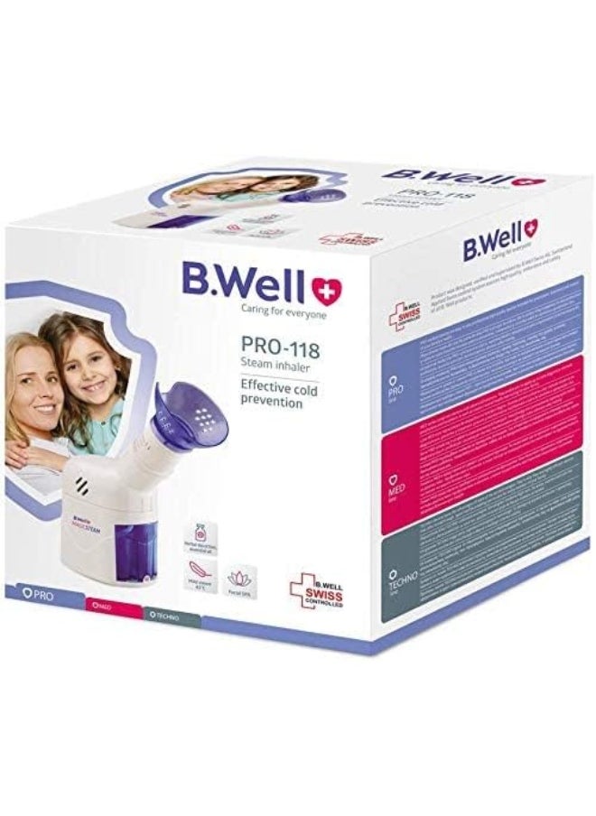 B.Well Swiss - B.Well Pro-118 Steam Inhaler Small Facial Mask - Image 1