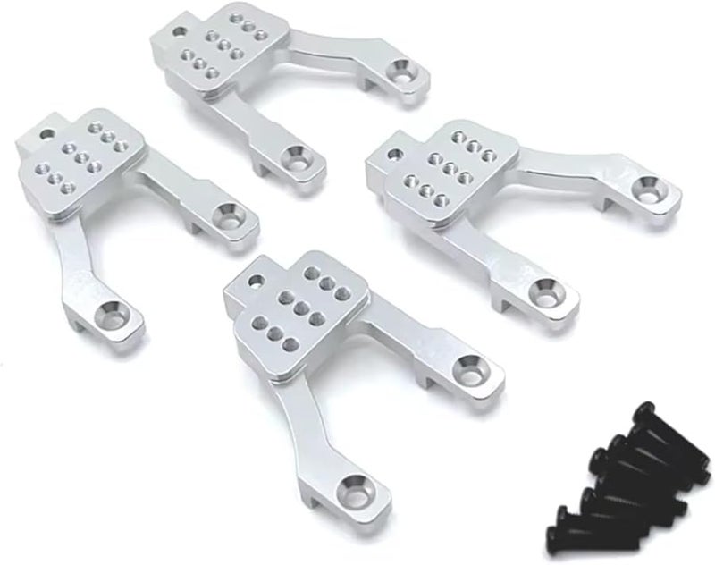 Silver Metal Shock Mounts For MN128 MN86 G500 1 12 RC Car Front And Rear Upgrades - Image 2