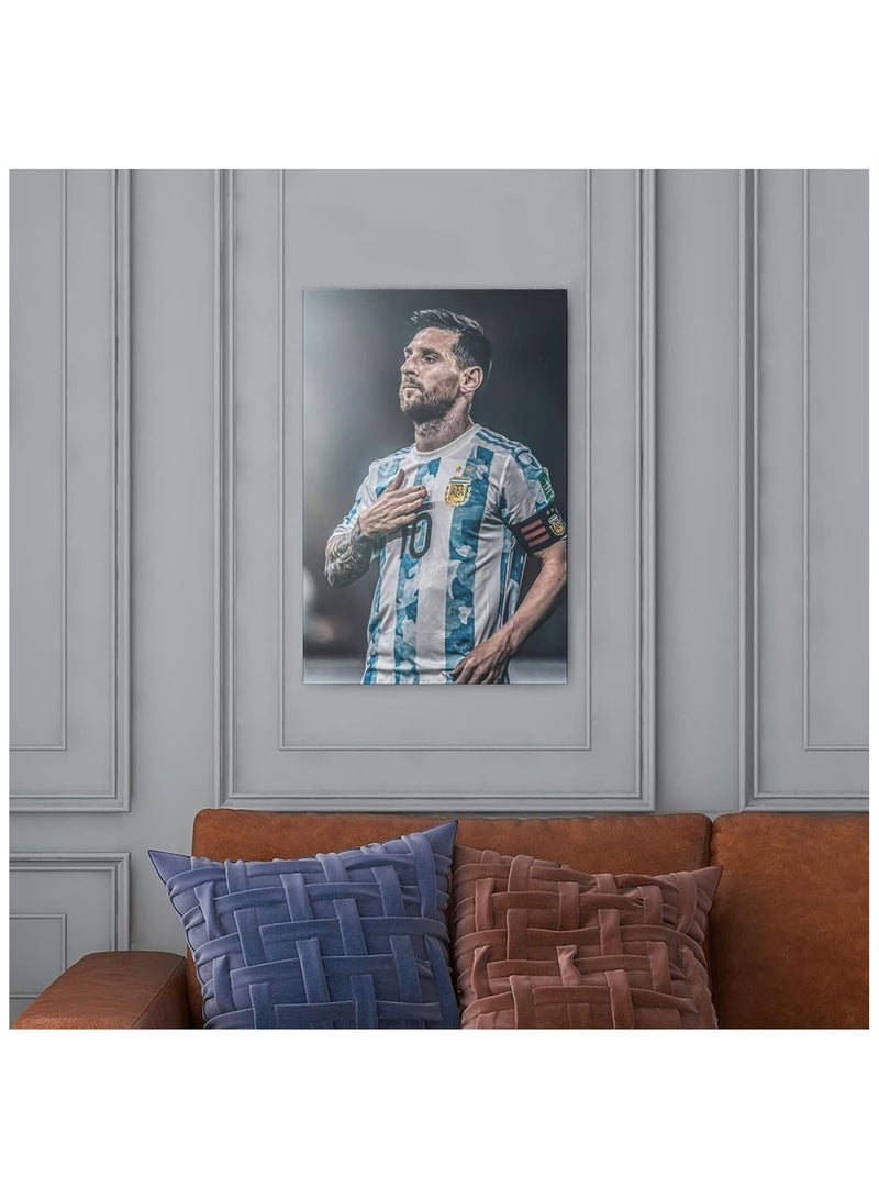 عام ملصق قماشي لنجم كرة القدم ليونيل ميسي - لغرفة الصبي، غرفة كرة القدم، أو جيم. أفضل هدية لعشاق كرة القدم. - Image 3