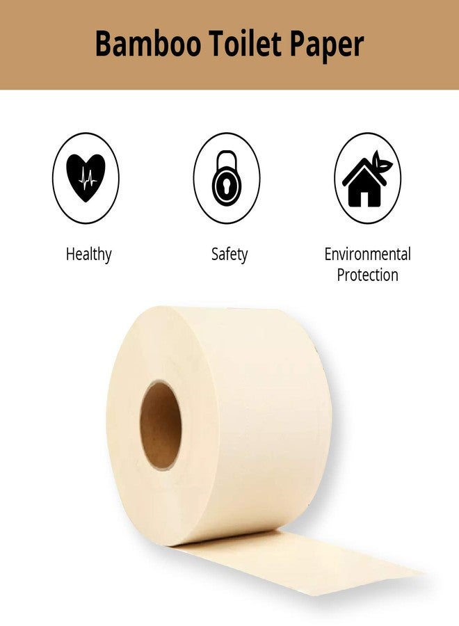 Elvissmart Natural Babmboo Toilet Paper Roll-3 Ply, 157 Sheets Per, Pack of 20 - Image 3