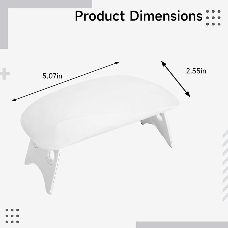 6W Portable LED UV Nail Lamp With Foldable Stand Fast Curing USB Cable Travel - Image 4