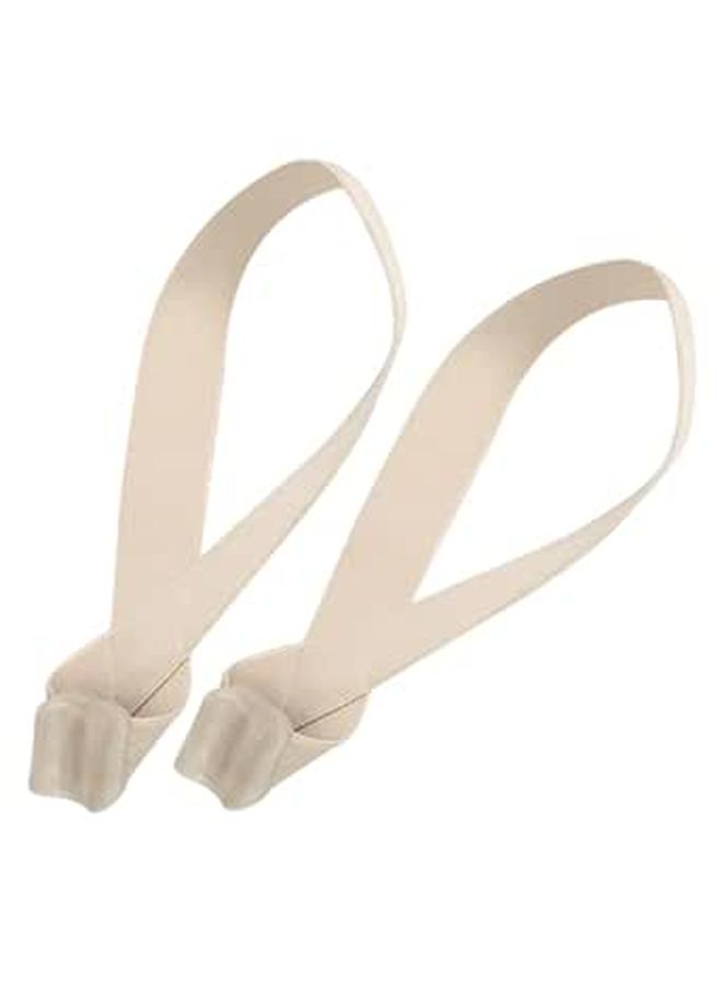 Adjustable Beige Toe Separator S Size For Men Women Day Night Big Toe Overlap Corrector - Image 1