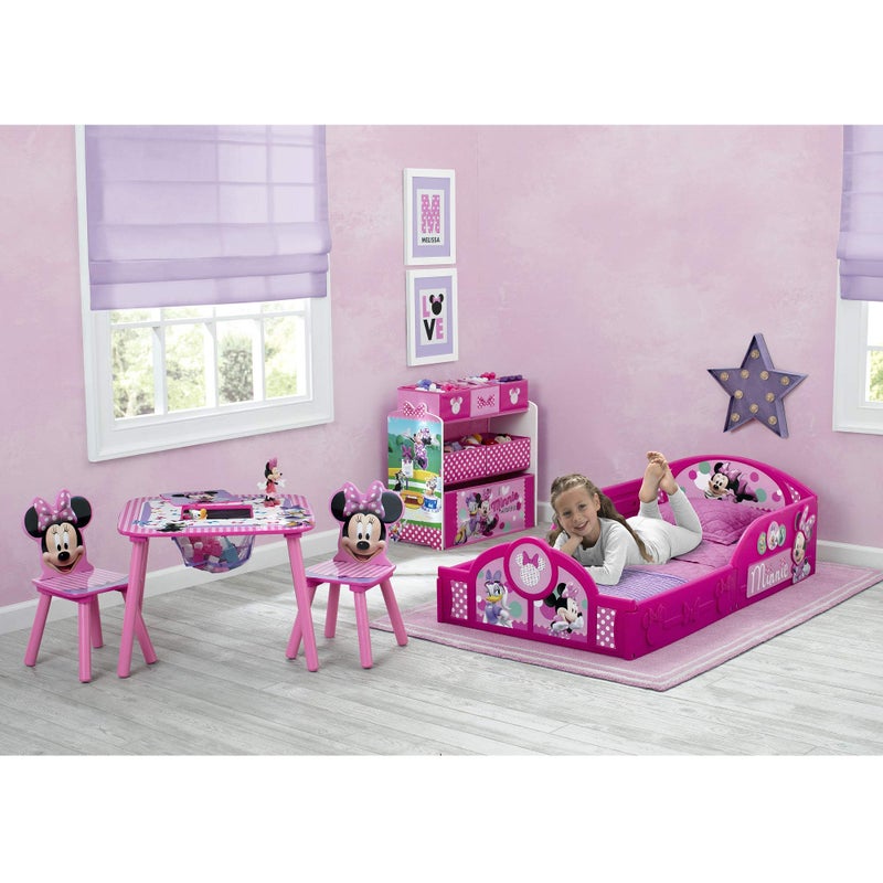 Delta Children Disney Minnie Mouse 6 Bin Design and Store Toy Organizer - Image 5