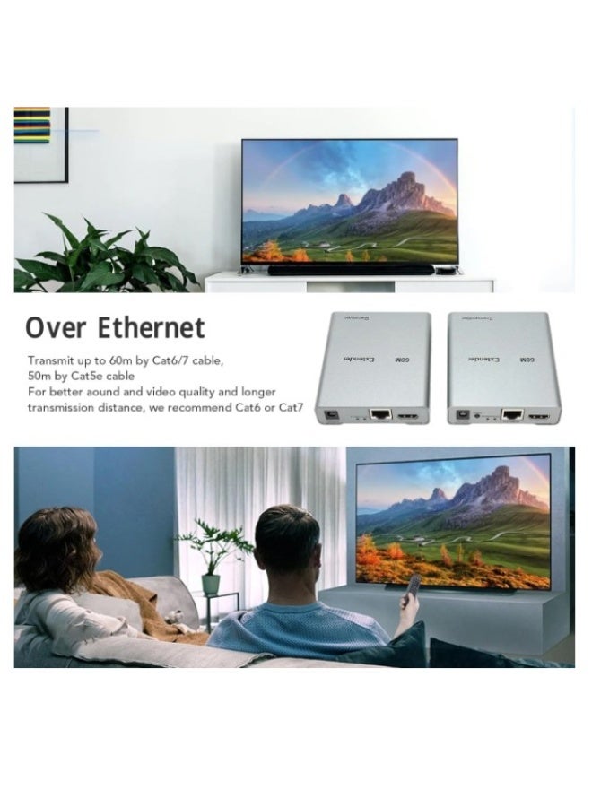 Haing موسع HDMI مع USB KVM دعم 60 متر 1080P - Image 2