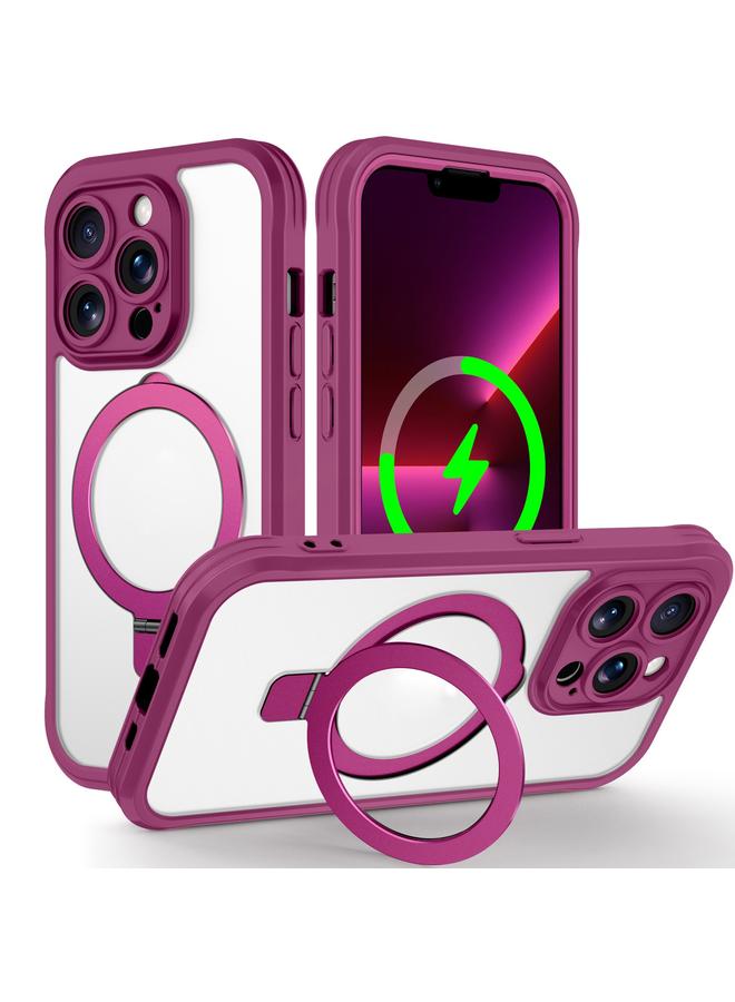 S-TOP Case For iPhone 13 Pro Skin Feel MagSafe Holder 360 Full Body Phone Case - Image 1