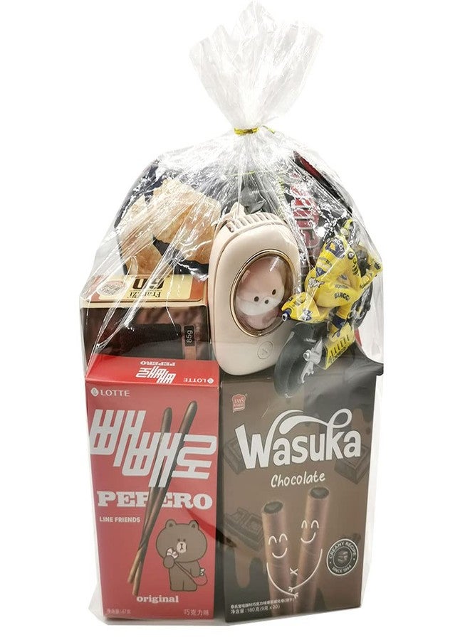 Keoferlo 100 CT Gusset Cellophane Bags 8 x 11 x 3.15 inch Clear Gift Plastic Baked Goodie Bags Treat Party Favor Cookie Wrap with Ties for Decorate Wedding - Image 4
