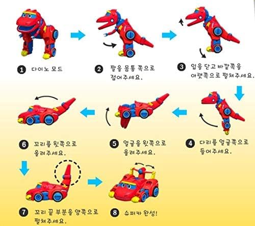 RaoNEE GOGO Dino REX TOMO Viki PING 4-Piece Set Two-Stage Transformation Dinosaur Robot Mini Size - Image 2