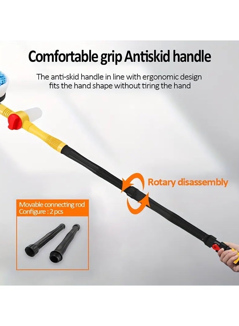 Car Rotating Car Wash Brush Kit 360 degree Automatic Rotation Adjustable Car Wash Brush High Pressure Car Wash Brush - Image 5