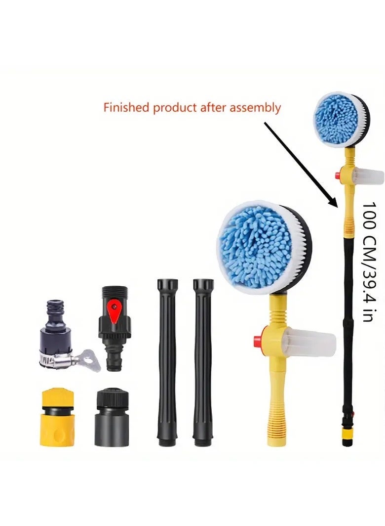 Car Rotating Car Wash Brush Kit 360 degree Automatic Rotation Adjustable Car Wash Brush High Pressure Car Wash Brush - Image 1
